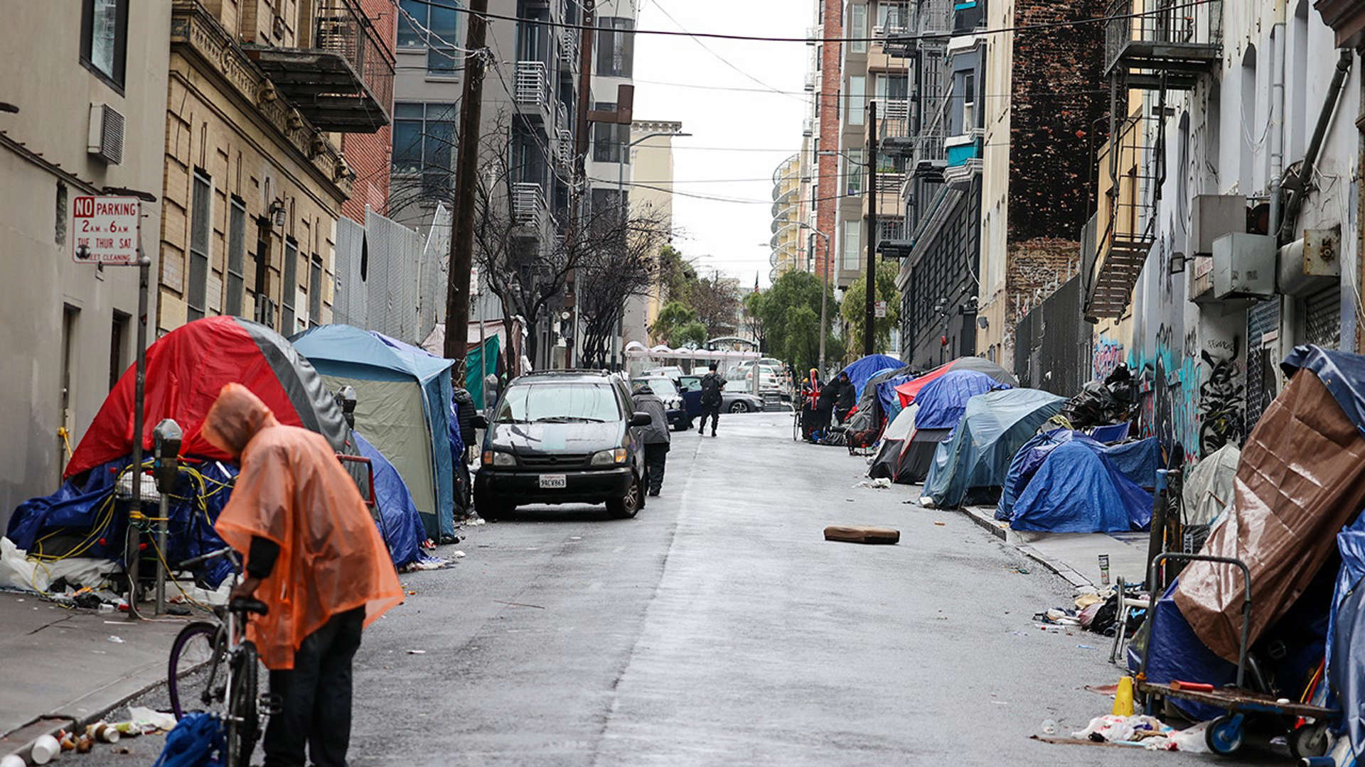 Polk St. nr City Hall, San Francisco, 13
                    January 2023