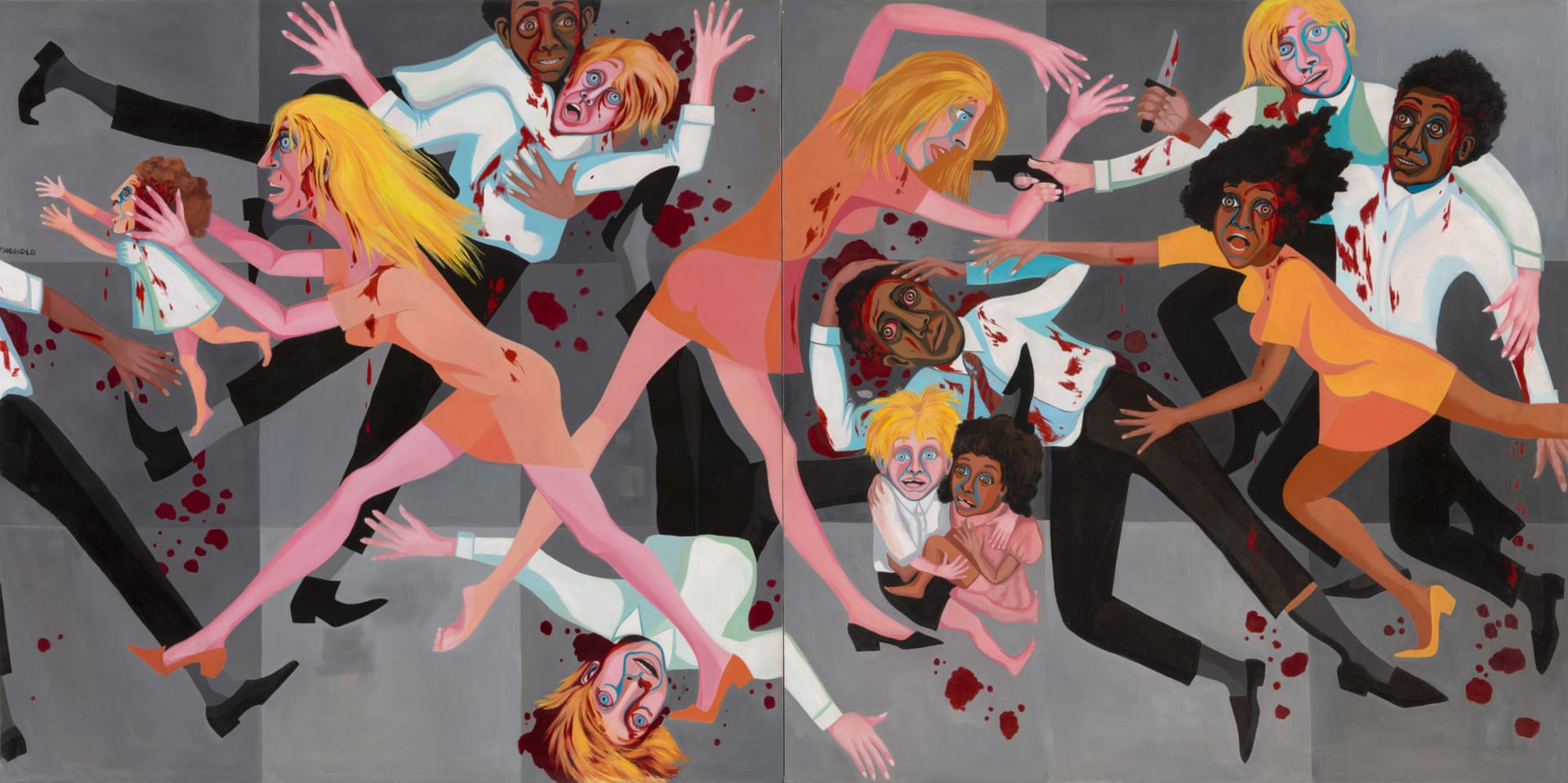 Blood in the streets … American People Series
                      #20 Die, 1967 Faith Ringgold