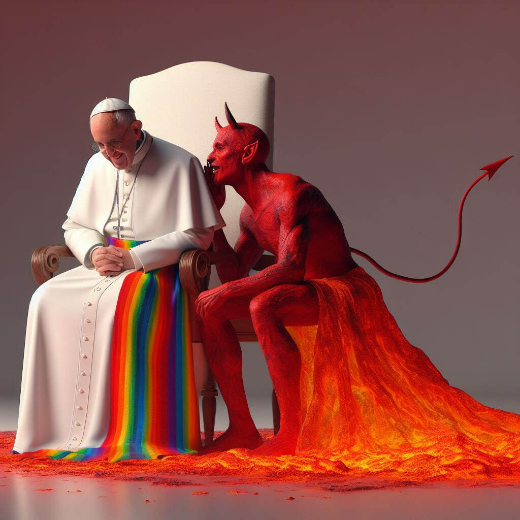 antipope with devil