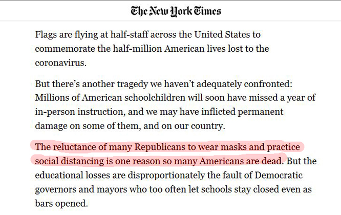 New York Times lie