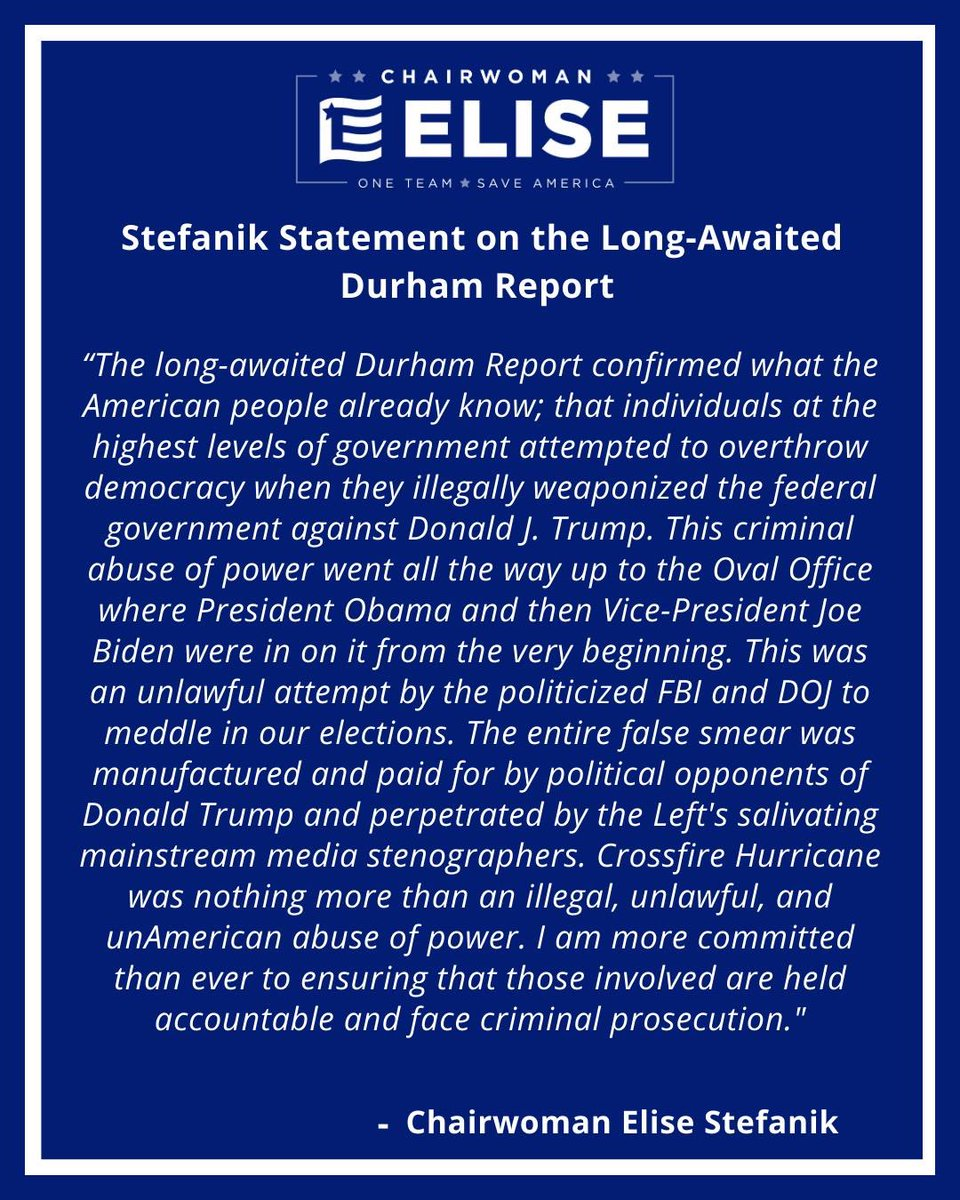 Elise Stefanik statement
